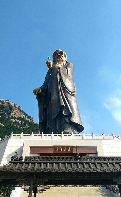 Qingdao Laoshan Taiqing Palace 36-meter bronze statue of Laozi